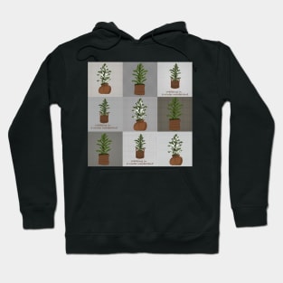 Christmas Pattern Tree And Snow Hoodie